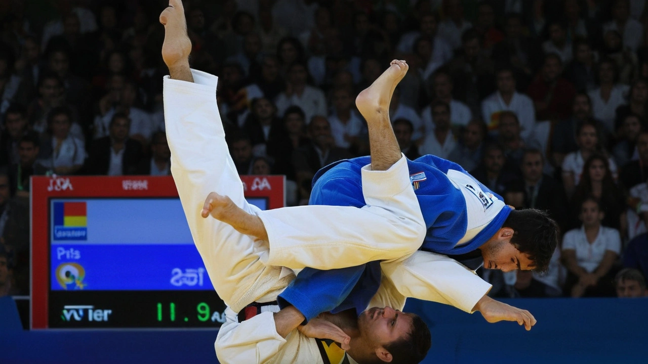 Rafael Macedo Avança para as Quartas de Final do Judô nas Olimpíadas de Paris Após Derrotar Opponente Romeno